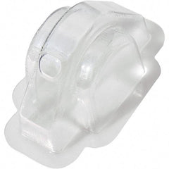 Made in USA - Plastic Housing Plastic Bearing Flange Mount - 2-3/4" Wide x 2-15/16" Outside Diam - Industrial Tool & Supply
