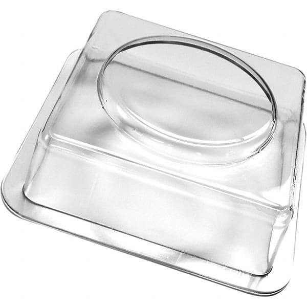 Made in USA - Flame Retardent ABS Housing Plastic Bearing Flange Mount - 4-1/16" Wide x 4-1/4" Outside Diam - Industrial Tool & Supply