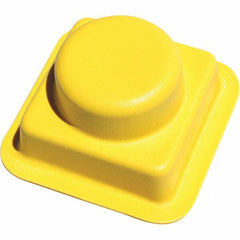 Made in USA - Flame Retardent ABS Housing Plastic Bearing Flange Mount - 4-1/16" Wide x 4-1/4" Outside Diam - Industrial Tool & Supply