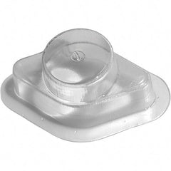 Made in USA - Plastic Housing Plastic Bearing Flange Mount - 2-9/16" Wide x 2-3/4" Outside Diam - Industrial Tool & Supply