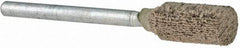 Norton - 1/4" Head Diam x 1/2" Thickness, W163, Cylinder End, Mounted Point - Fine Grade, 120 Grit, 59,990 RPM - Industrial Tool & Supply