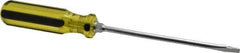 Stanley - Standard Slotted Screwdriver - Round Shank, Acetate Handle - Industrial Tool & Supply