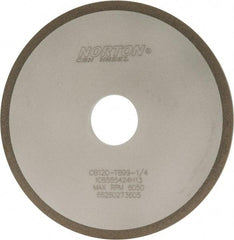 Norton - 6" Diam x 1-1/4" Hole x 1/4" Thick, 120 Grit Surface Grinding Wheel - CBN, Type 1A1, Fine Grade, Resinoid Bond - Industrial Tool & Supply