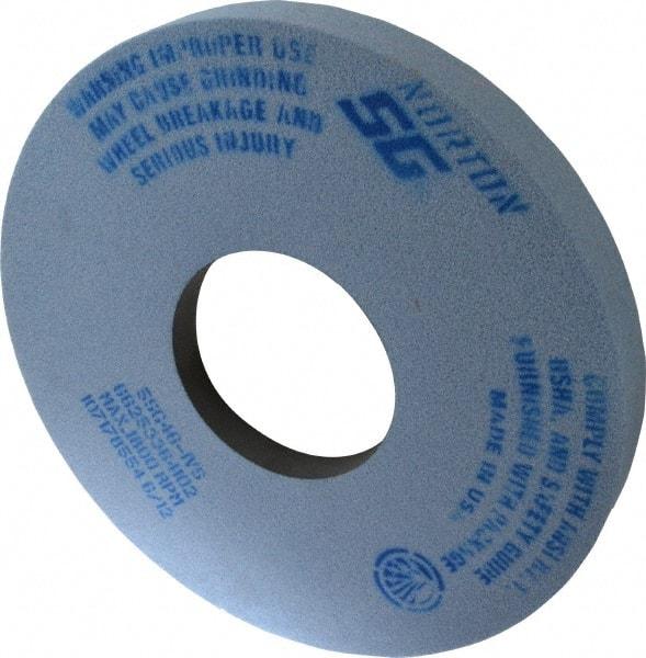 Norton - 14" Diam x 5" Hole x 1-1/2" Thick, I Hardness, 46 Grit Surface Grinding Wheel - Ceramic, Type 5, Coarse Grade, 1,800 Max RPM, Vitrified Bond, One-Side Recess - Industrial Tool & Supply