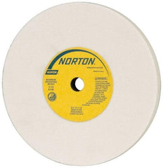 Norton - 6" Diam x 1/2" Hole x 1/2" Thick, K Hardness, 80 Grit Surface Grinding Wheel - Aluminum Oxide, Type 1, Medium Grade, 4,140 Max RPM, Vitrified Bond, No Recess - Industrial Tool & Supply