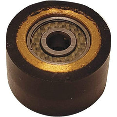 Dynabrade - 5/8" Wide Contact Arm & Wheel Assembly - 18" Belt Length, Crowned, Rubber, 70" Contact Wheel Diam - Industrial Tool & Supply