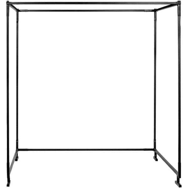 Steiner - 6' High x 8' Wide, Black Welding Screen Frame - Use with Protect-O-Screen HD Welding Booth - Industrial Tool & Supply