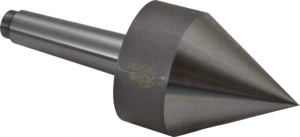 Riten - MT4 Taper Shank, Live Center - 3-1/2" Point Diam, 4-15/16" Point Len, 1,500 Lb Max Workpc, Pipe Nose Point - Industrial Tool & Supply