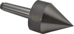 Riten - MT4 Taper Shank, Live Center - 3-1/2" Point Diam, 4-15/16" Point Len, 1,500 Lb Max Workpc, Pipe Nose Point - Industrial Tool & Supply