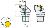 C3-CRSNR-22040-09ID Capto® and SL Turning Holder - Industrial Tool & Supply