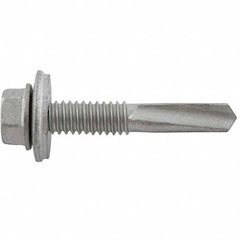 DeWALT Anchors & Fasteners - #12-24, Hex Washer Head, Hex Drive, 2" Length Under Head, #5 Point, Self Drilling Screw - Industrial Tool & Supply