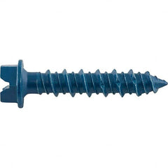 DeWALT Anchors & Fasteners - 1/4" Diam, 2-3/4 Length Under Head, Hex Drive Concrete Screw & Masonry Fastener - Industrial Tool & Supply
