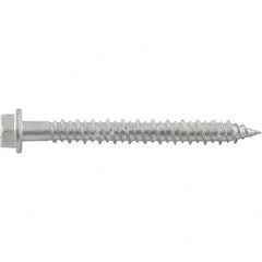 DeWALT Anchors & Fasteners - 1/4" Diam, 2-3/4 Length Under Head, Hex Drive Concrete Screw & Masonry Fastener - Industrial Tool & Supply