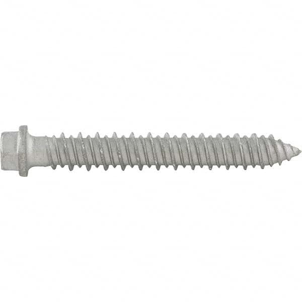 DeWALT Anchors & Fasteners - 5/16" Diam, 3-1/4 Length Under Head, Hex Drive Concrete Screw & Masonry Fastener - Industrial Tool & Supply
