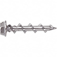 DeWALT Anchors & Fasteners - 1/4" Diam, 1-1/4 Length Under Head, Hex Drive Concrete Screw & Masonry Fastener - Industrial Tool & Supply