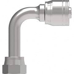 Eaton - Hydraulic Hose Fittings & Couplings Type: Female ORS Swivel Long Drop 90 Elbow Hose Diameter: 1.438 (Inch) - Industrial Tool & Supply