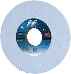 Norton - 12" Diam x 3" Hole x 1" Thick, J Hardness, 60 Grit Surface Grinding Wheel - Ceramic, Type 1, Medium Grade, 2,070 Max RPM, Vitrified Bond, No Recess - Industrial Tool & Supply