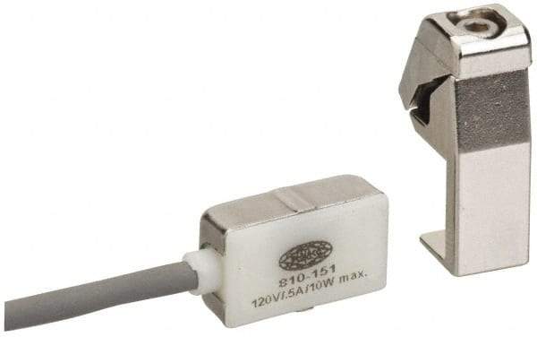 De-Sta-Co - NPN Output, Normally Open, Hall Effect Sensor, 0.5 Max Amps, 6 to 24 Volts, Power Clamp Switch - 1 Volt Max Drop, DC Current, 0.93" Long x 0.53" Wide x 0.37" High, 9 Ft Long Wire - Industrial Tool & Supply