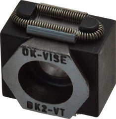 Mitee-Bite - 5,500 Lb Holding Force Single Vise Wedge Clamp - 1.06" Wide x 0.83" Deep x 0.59" High Base, 48 to 52 HRC, 1.06 to 1.22" Jaw Spread, 30 Lb/Ft Torque, 5/16-18 Screw Thread - Industrial Tool & Supply