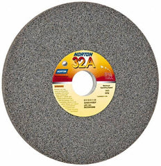 Norton - 8" Diam x 1-1/4" Hole x 1/2" Thick, H Hardness, 60 Grit Surface Grinding Wheel - Aluminum Oxide, Type 1, Medium Grade, 3,600 Max RPM, Vitrified Bond, No Recess - Industrial Tool & Supply