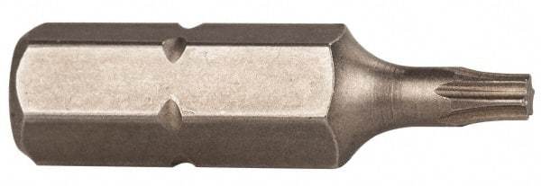Wiha - 1/4" Drive T8 Torx Screwdriver Bit - 1" OAL, Power Bit - Industrial Tool & Supply