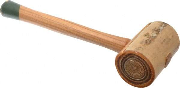 Garland - 2-1/2 Lb Head Weighted Rawhide Mallet - 14" Long Wood Handle - Industrial Tool & Supply