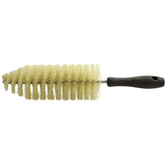 Brush Research Mfg. - 2-3/4" Diam Helical Polypropylene Tube Brush - Single Spiral, 0.012" Filament Diam, 8-1/4" Brush Length, 13-1/2" OAL, 0.245" Diam Plastic Handle Shank - Industrial Tool & Supply