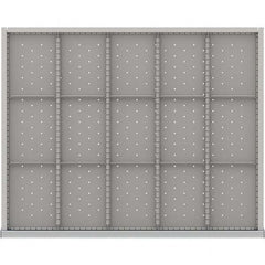 LISTA - 15-Compartment Drawer Divider Layout for 3.15" High Drawers - Industrial Tool & Supply