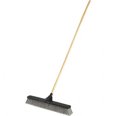 Rubbermaid - 24" Fine Particle Polyethylene Push Broom - Industrial Tool & Supply