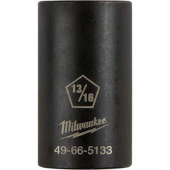 Milwaukee Tool - 1/2" Drive 13/16" Universal Thin Wall Nonsparking Deep Impact Socket - Industrial Tool & Supply