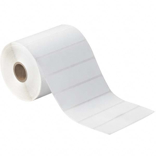 Value Collection - Pack of 12 Rolls, 1,310 Labels per Roll, 4" x 1" White Paper Thermal Labels - Industrial Tool & Supply