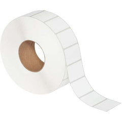 Value Collection - Pack of 4 Rolls, 4,308 Labels per Roll, 2-1/4" x 1-1/2" White Matte Coated Facestock Thermal Labels - Industrial Tool & Supply