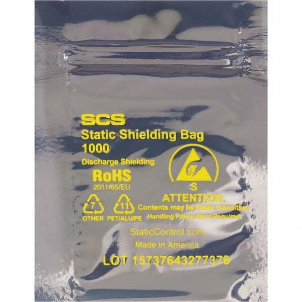 Value Collection - Pack of (100), 10 x 12" 3 mil Anti-Static Poly Bags - Industrial Tool & Supply