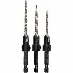 Milwaukee Tool - Countersink Sets Countersink Type: Single Flute Minimum Head Diameter (Inch): 1/8 - Industrial Tool & Supply