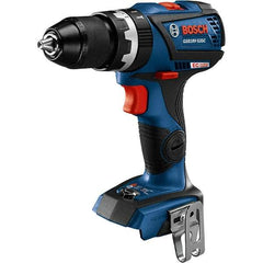 Bosch - 18 Volt 1/2" Keyless Chuck Cordless Hammer Drill - 0 to 28,500 BPM, 0 to 600 & 0 to 1,900 RPM, Reversible - Industrial Tool & Supply