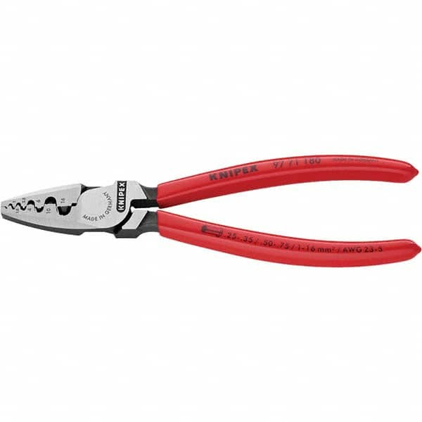 Knipex - Crimpers Type: Crimping Pliers Style: Crimping Pliers for End Sleeves (Ferrules) - Industrial Tool & Supply