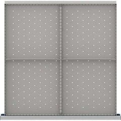 LISTA - 4-Compartment Drawer Divider Layout for 3.15" High Drawers - Industrial Tool & Supply