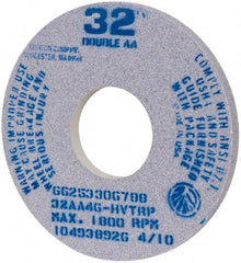 Norton - 14" Diam x 5" Hole x 1" Thick, H Hardness, 46 Grit Surface Grinding Wheel - Aluminum Oxide, Type 1, Coarse Grade, 1,800 Max RPM, Vitrified Bond - Industrial Tool & Supply