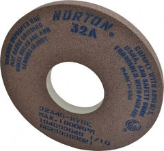 Norton - 14" Diam x 5" Hole x 1" Thick, K Hardness, 46 Grit Surface Grinding Wheel - Aluminum Oxide, Type 1, Coarse Grade, 1,800 Max RPM, Vitrified Bond, No Recess - Industrial Tool & Supply
