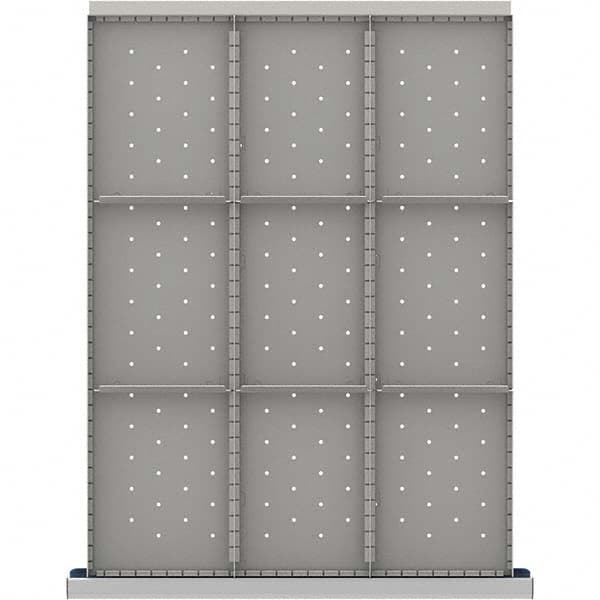 LISTA - 9-Compartment Drawer Divider Layout for 3.15" High Drawers - Industrial Tool & Supply