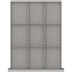 LISTA - 9-Compartment Drawer Divider Layout for 3.15" High Drawers - Industrial Tool & Supply