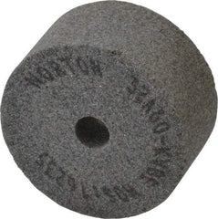 Norton - 60 Grit Aluminum Oxide Type 5 Internal Grinding Wheel - 2" Diam x 3/8" Hole x 1" Thick, 16,235 Max RPM, Type 5 Medium Grade, K Hardness, Vitrified Bond, No Recess - Industrial Tool & Supply