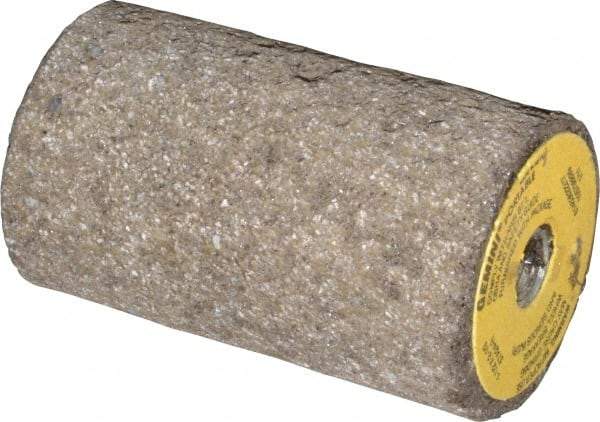 Norton - Type 18, 1-1/2" Max Diam, 2-1/2" Head Thickness, 24 Grit Square Tip Plug - Aluminum Oxide, Very Coarse Grade, 3/8-24 Shank Thread - Industrial Tool & Supply
