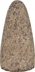 Norton - Type 16, 1-1/2" Max Diam, 3" Head Thickness, 24 Grit Cone - Zirconia Alumina, Very Coarse Grade, 3/8-24 Shank Thread - Industrial Tool & Supply