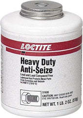 Loctite - 1.2 Lb Brush Top Anti-Seize Lubricant - Graphite, 2,400°F, Black - Industrial Tool & Supply