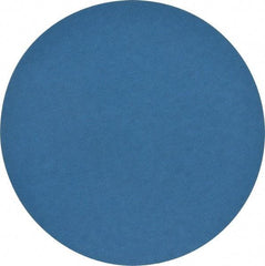 Norton - 10" Diam, 80 Grit Zirconia Alumina Adhesive PSA Disc - Coarse Grade, Blue, Y Weighted Backing, Flexible - Industrial Tool & Supply
