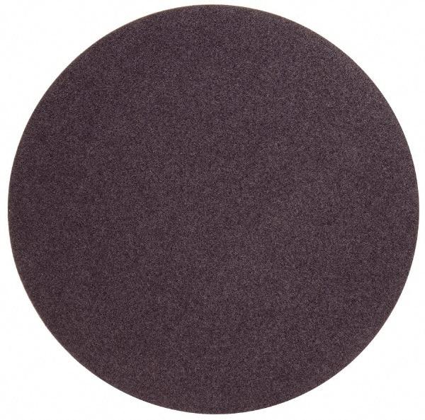 Norton - 24" Diam, 36 Grit Aluminum Oxide Adhesive PSA Disc - Very Coarse, Brown, X Weighted Cloth Backing, Flexible - Industrial Tool & Supply