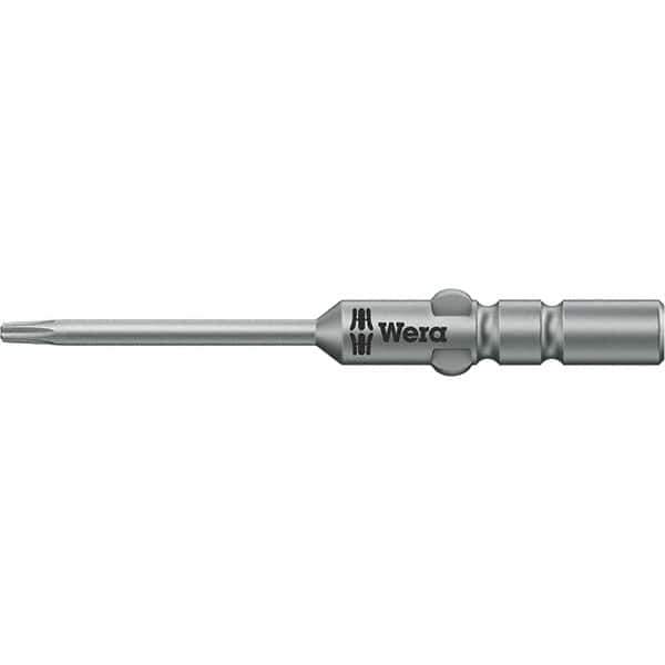 Wera - 4mm Drive IPR1 Tamperproof Torx Screwdriver Bit - 60mm OAL, Power Bit - Industrial Tool & Supply
