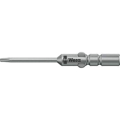 Wera - 4mm Drive IPR1 Tamperproof Torx Screwdriver Bit - 40mm OAL, Power Bit - Industrial Tool & Supply