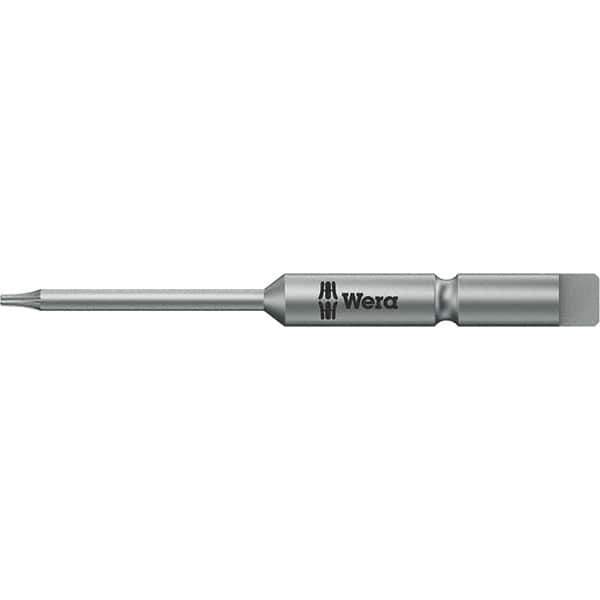Wera - 4mm Drive IPR3 Tamperproof Torx Screwdriver Bit - 64mm OAL, Power Bit - Industrial Tool & Supply